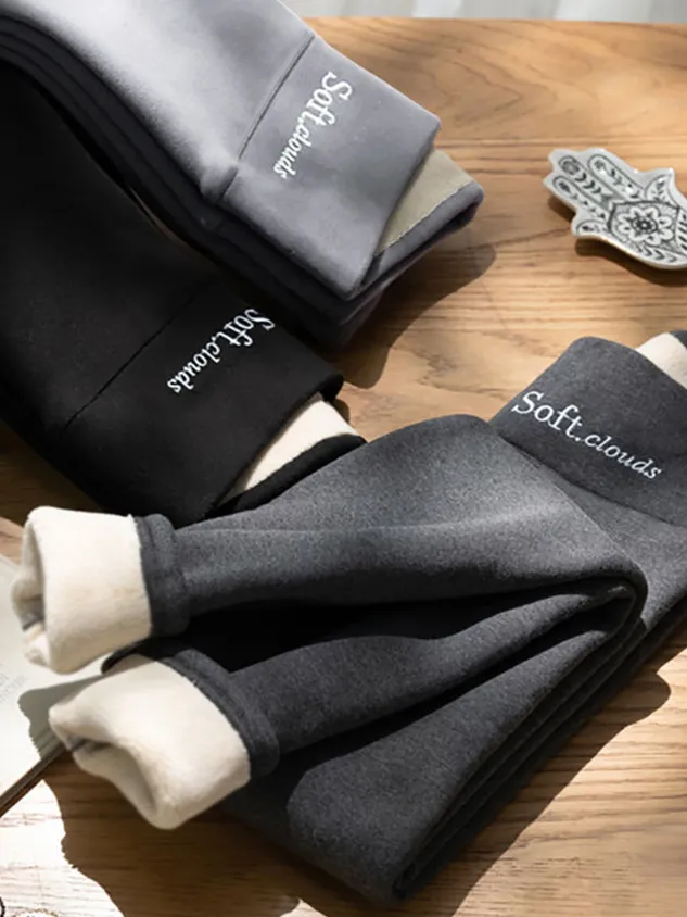 Basics Fleece Lined High Waist Skinny Leggings（⚡Clearance Sale）
