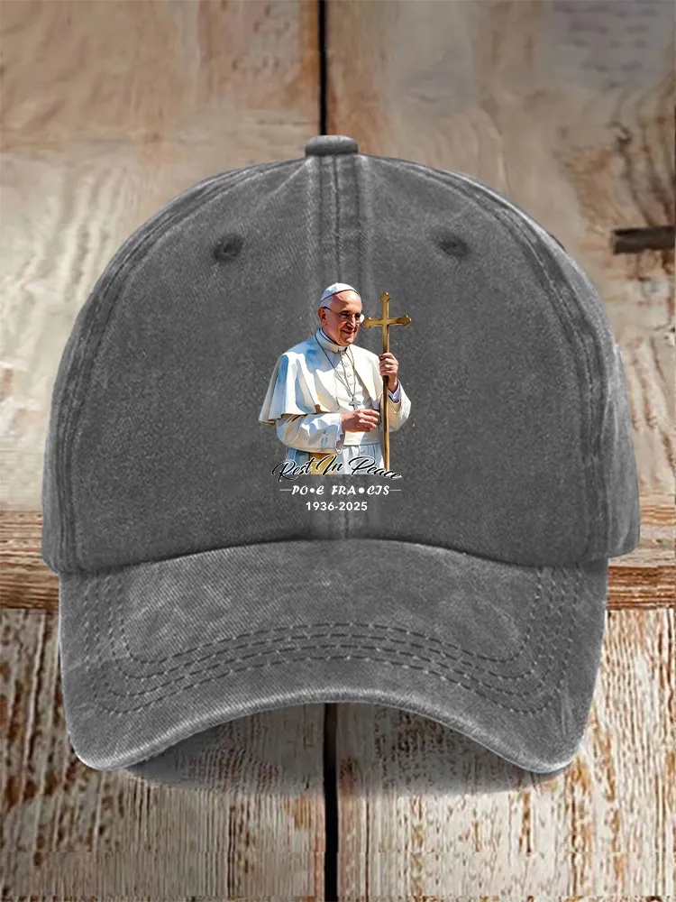 Men And Women's Rest In Peace 1936-2025 Washed Baseball Cap