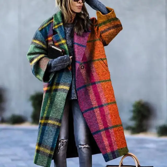 Oversized Winter Wool Trench Coat