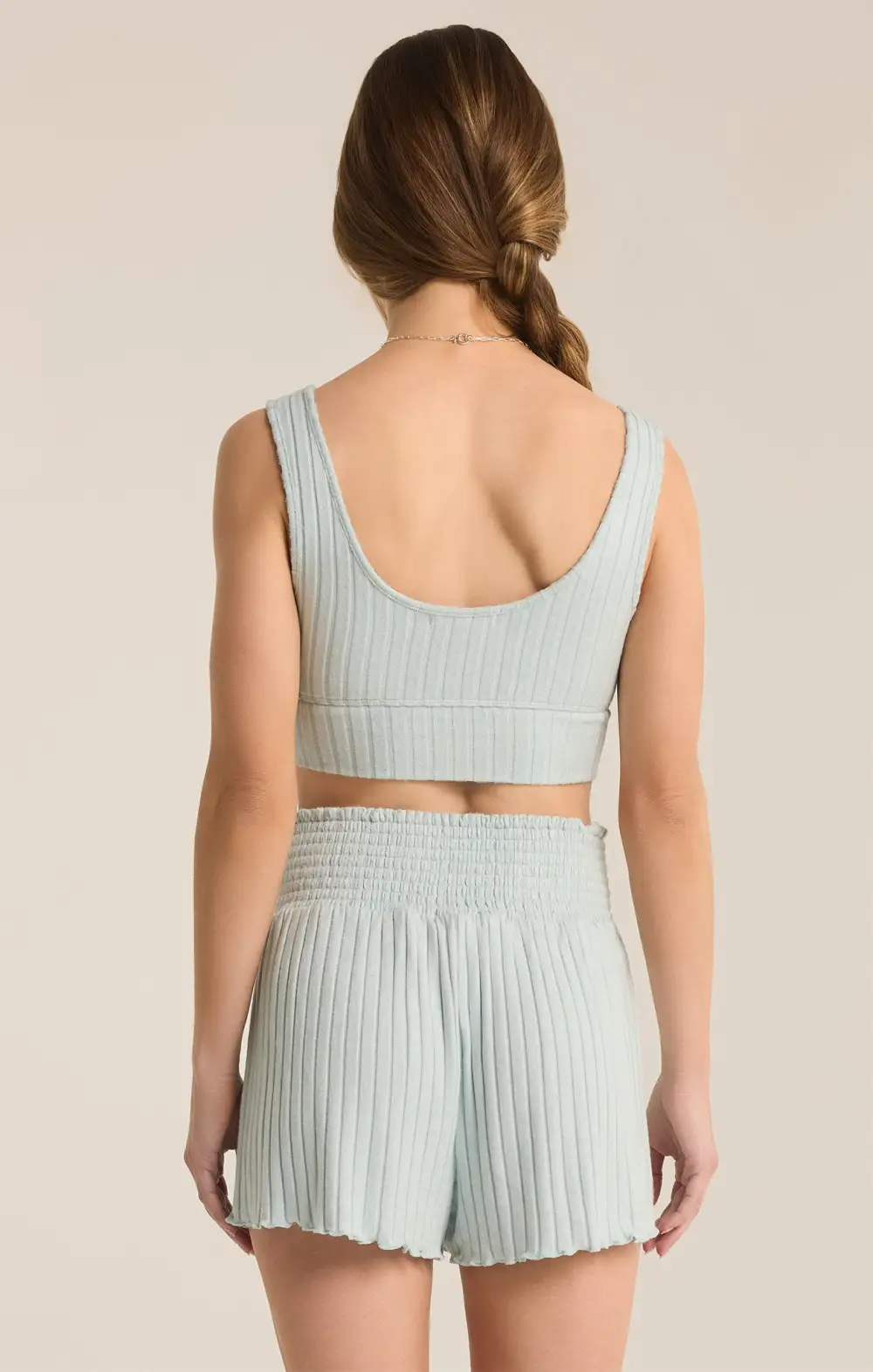 Zoe Silky Rib Tank Bra