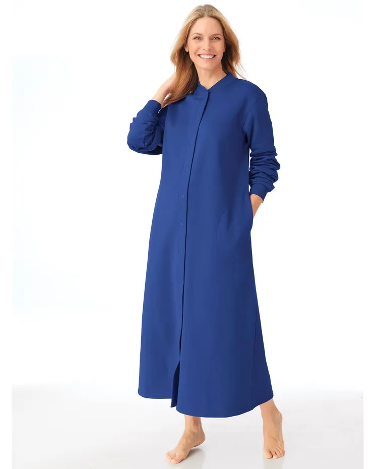 Better-Than-Basic Fleece Snap Front Robe