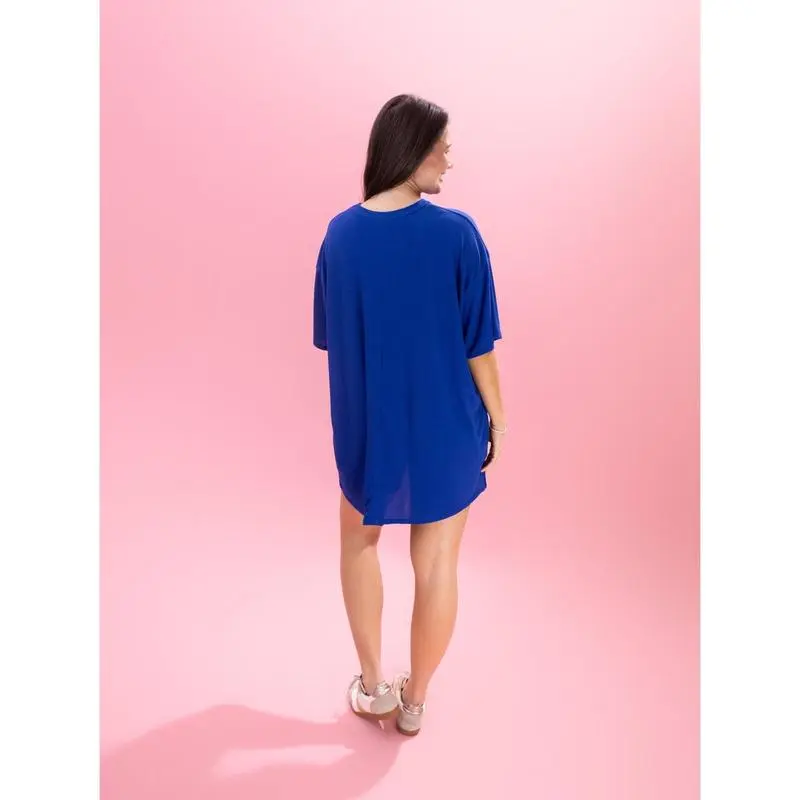 Yummi Rib Oversize Top and Biker Short Set