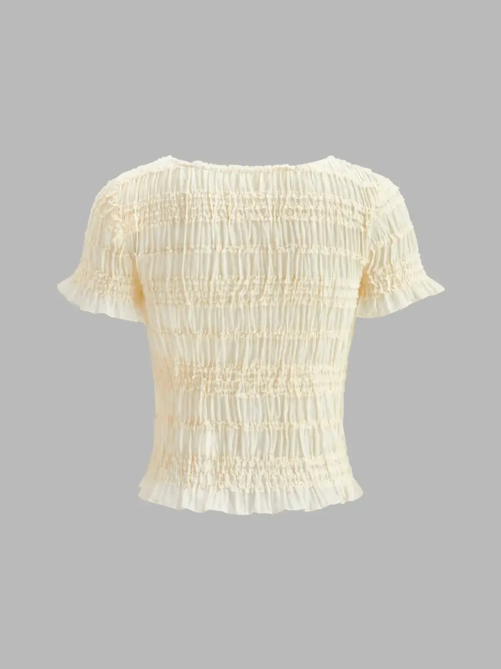 Ruffled Crop Top Skirt Set