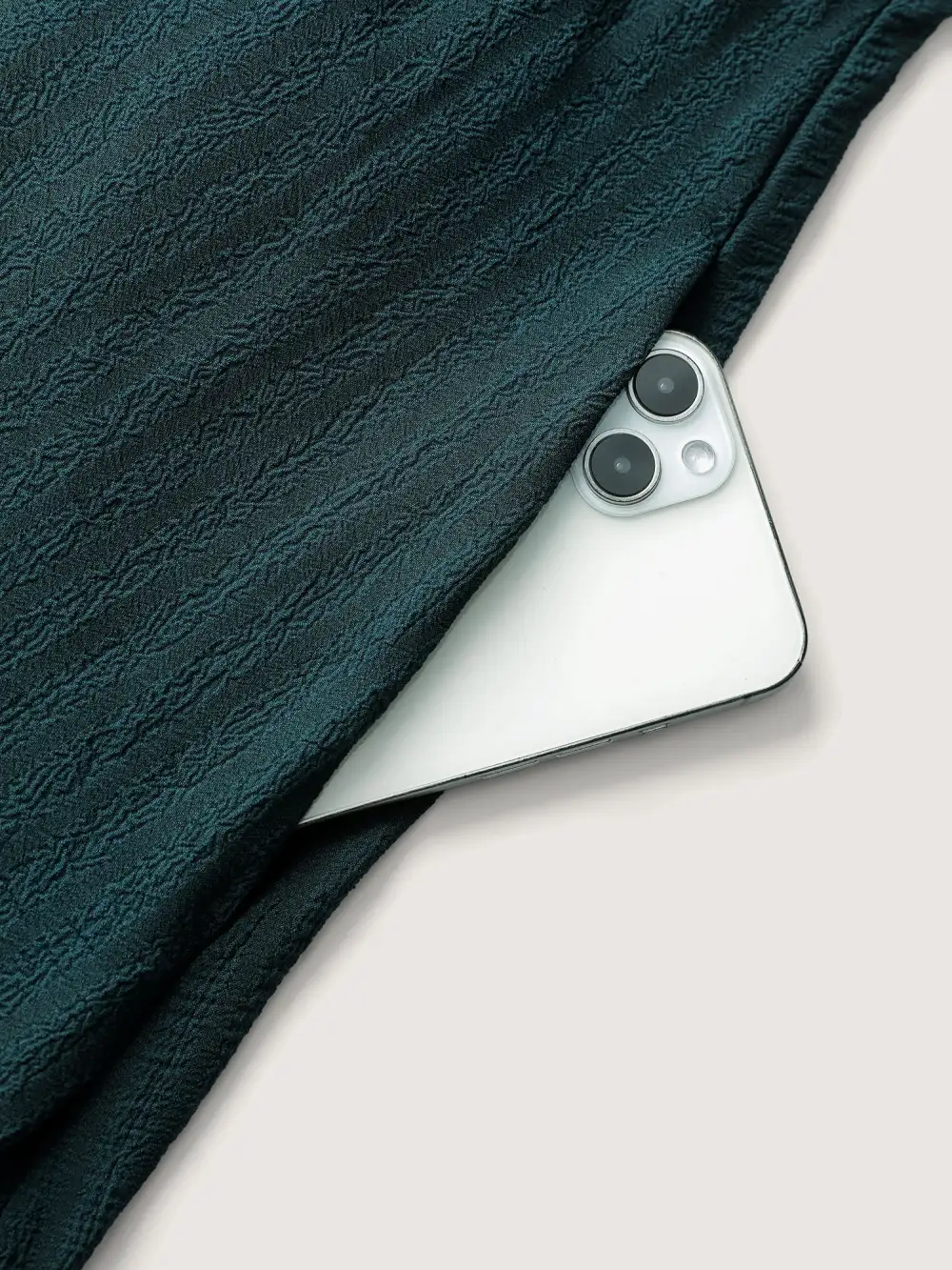 Textured Pockets Button Detail Tiered Maxi Dress