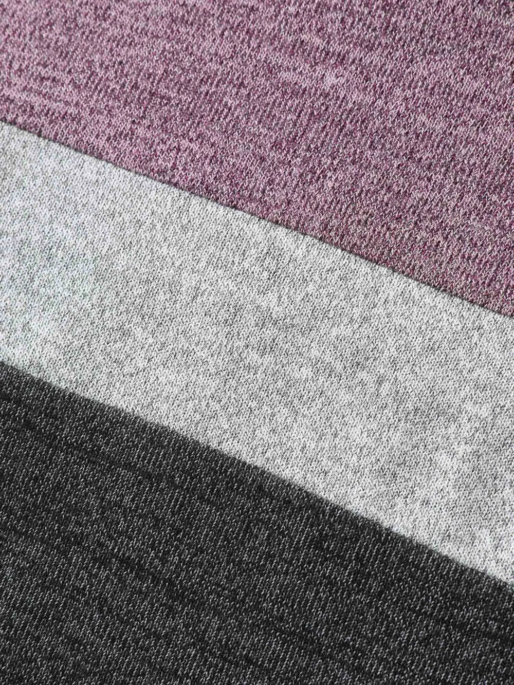 Heather Colorblock Contrast Crew Neck T-shirt