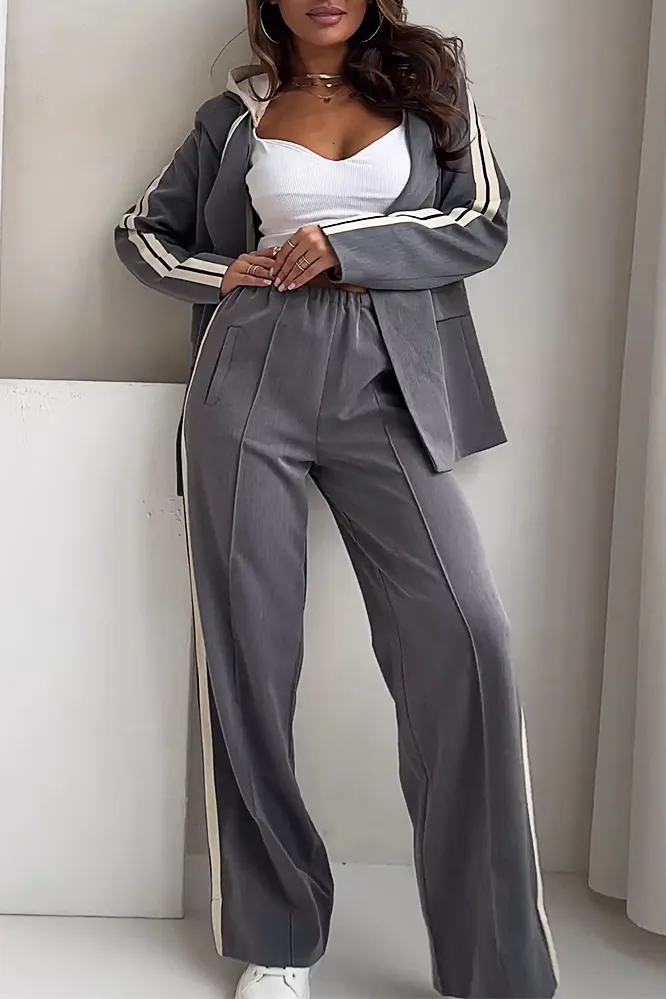 Women's fashion sports jacket and pants two-piece set