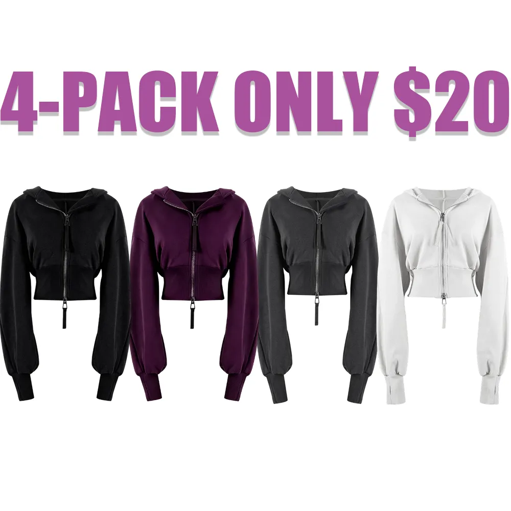 Women's Stylish Athletic Cropped Hoodie