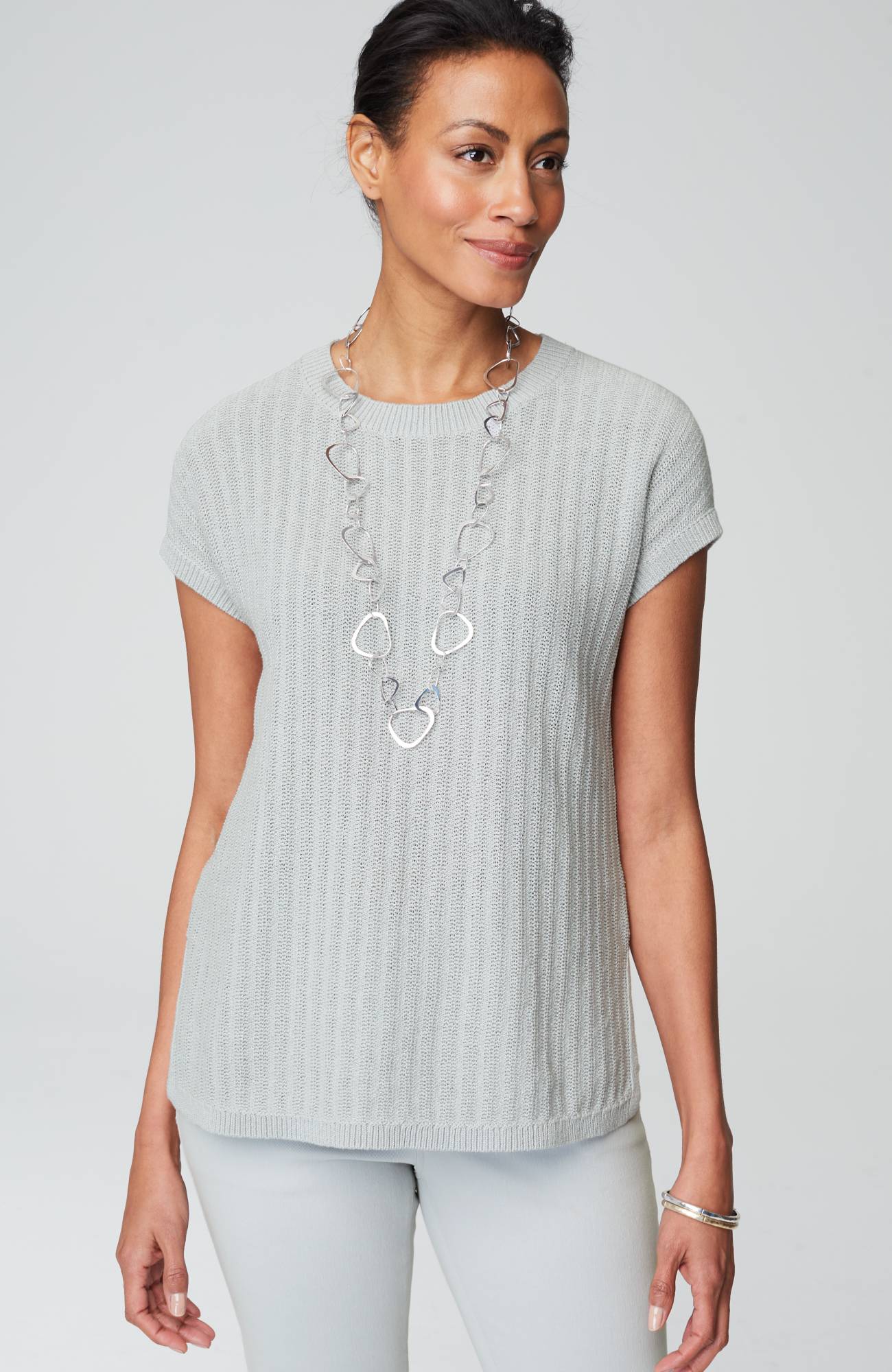 wearever lightweight textured pullover