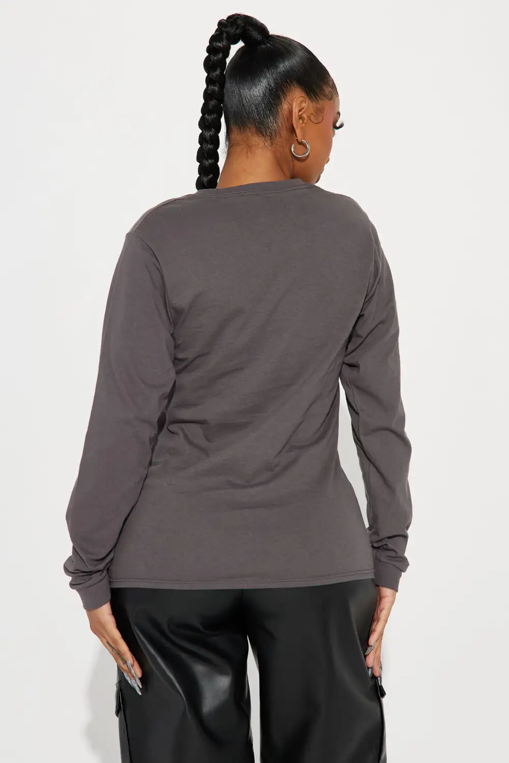 Anywhere In New York Long Sleeve Tee - Grey