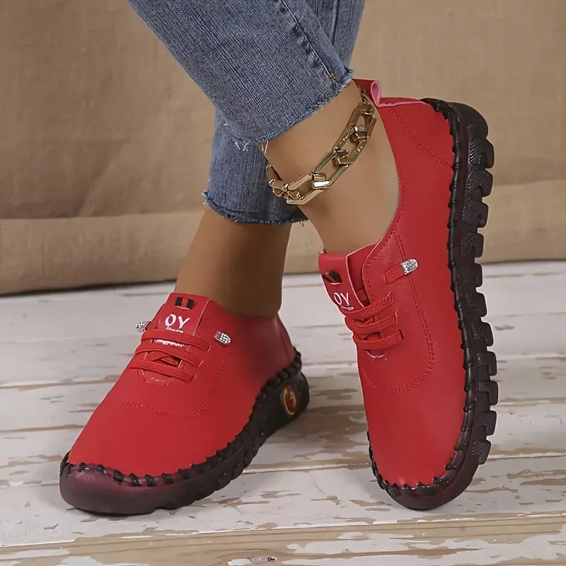 Soft Sole Tassel Low-Top Sneakers - Comfortable, Lightweight, Non-Slip, Pull-On Design - All-Season, Solid Color, Polyurethane Synthetic Leather Shoes for Daily Wear