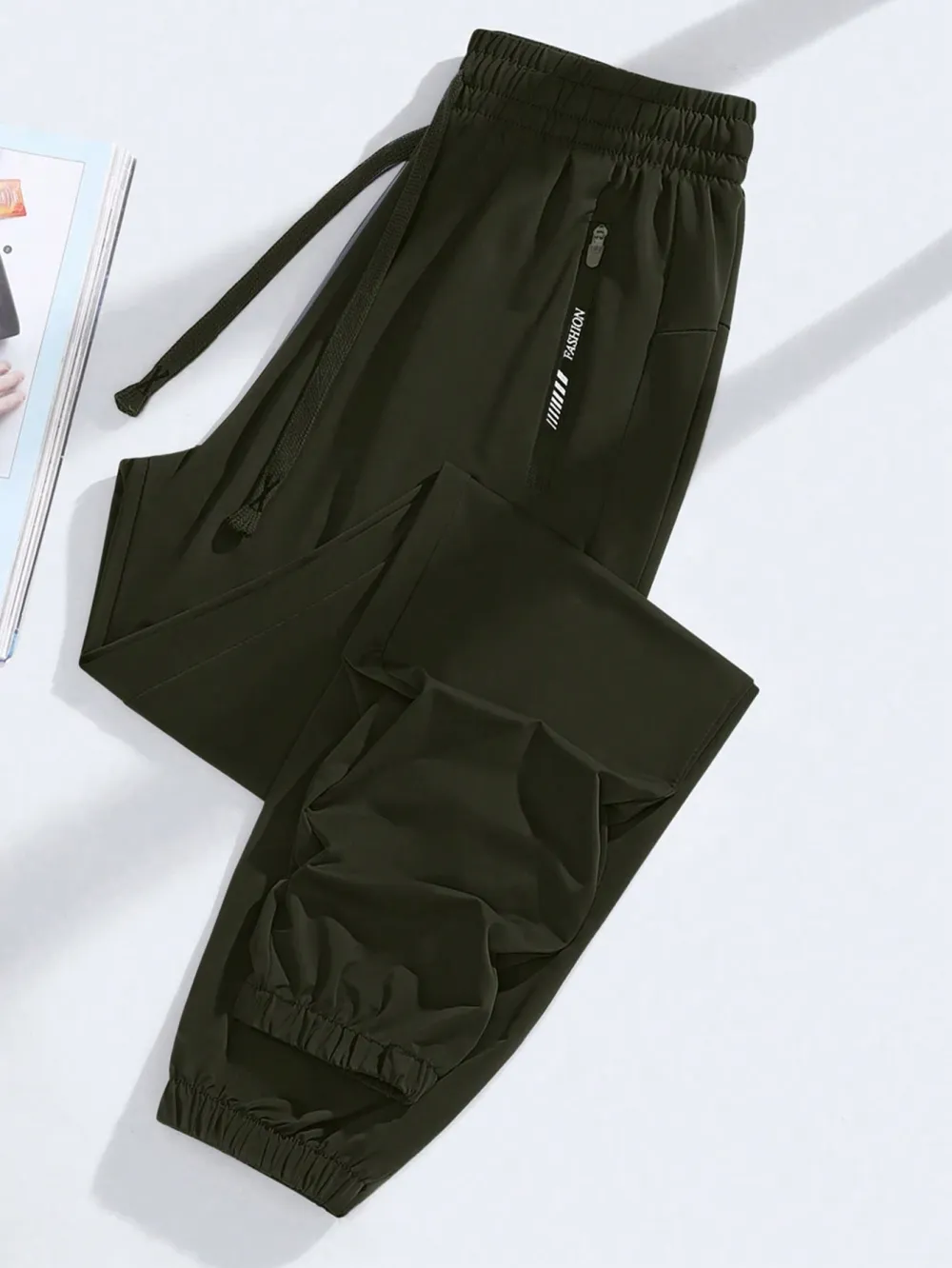 Women's Ice Silk Drawstring Pants – Lightweight, Breathable, Casual Summer Wear for Outdoor & Hiking