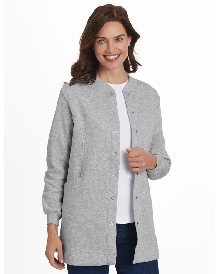 Long Snap-Front Jacket