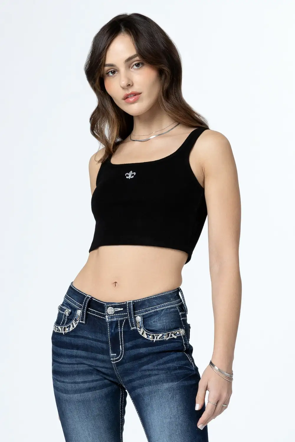 Classic Fleur Crop Tank