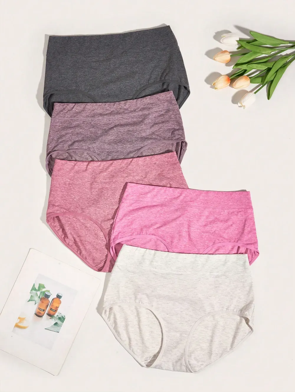 Plus 5 pack Solid Panty