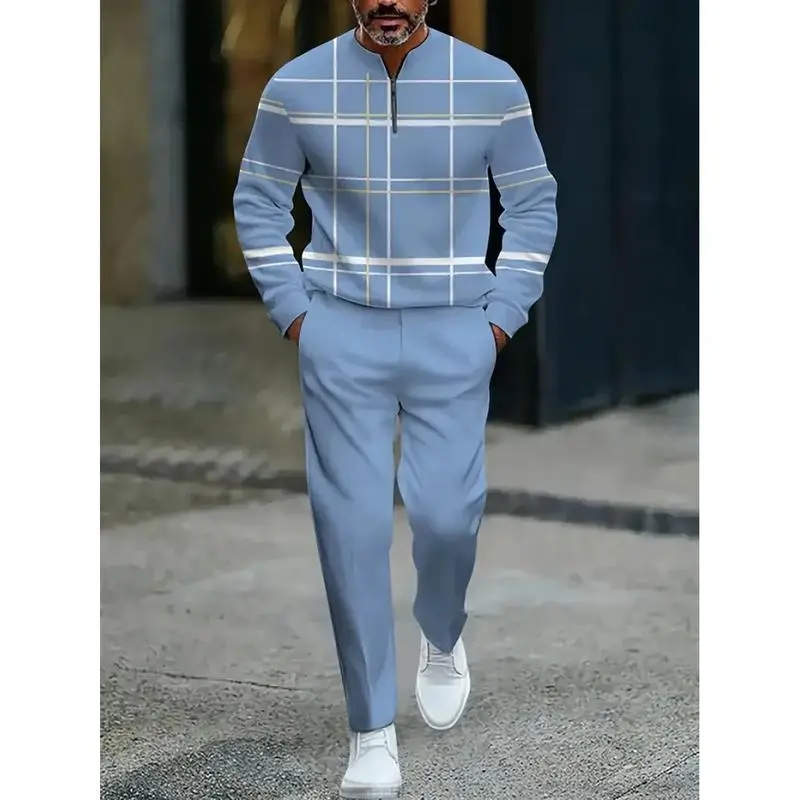 Men's 2-piece lightweight business casual sportswear