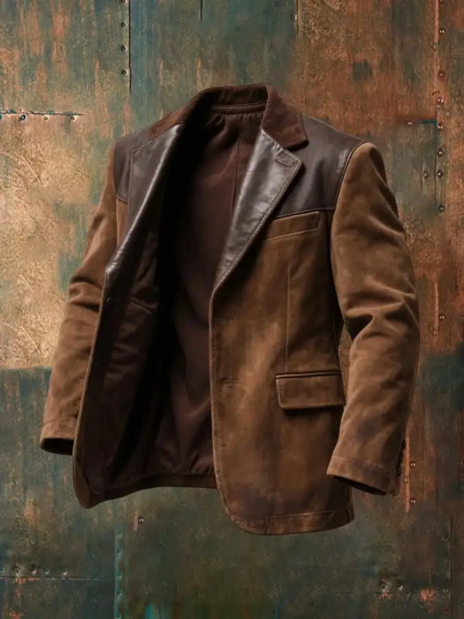 Men's Casual Retro Western Suit Jacket