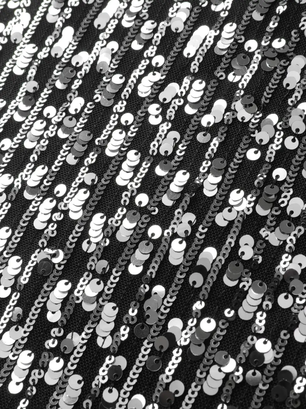 Sequin Layered Ruffled Sleeve Blouse