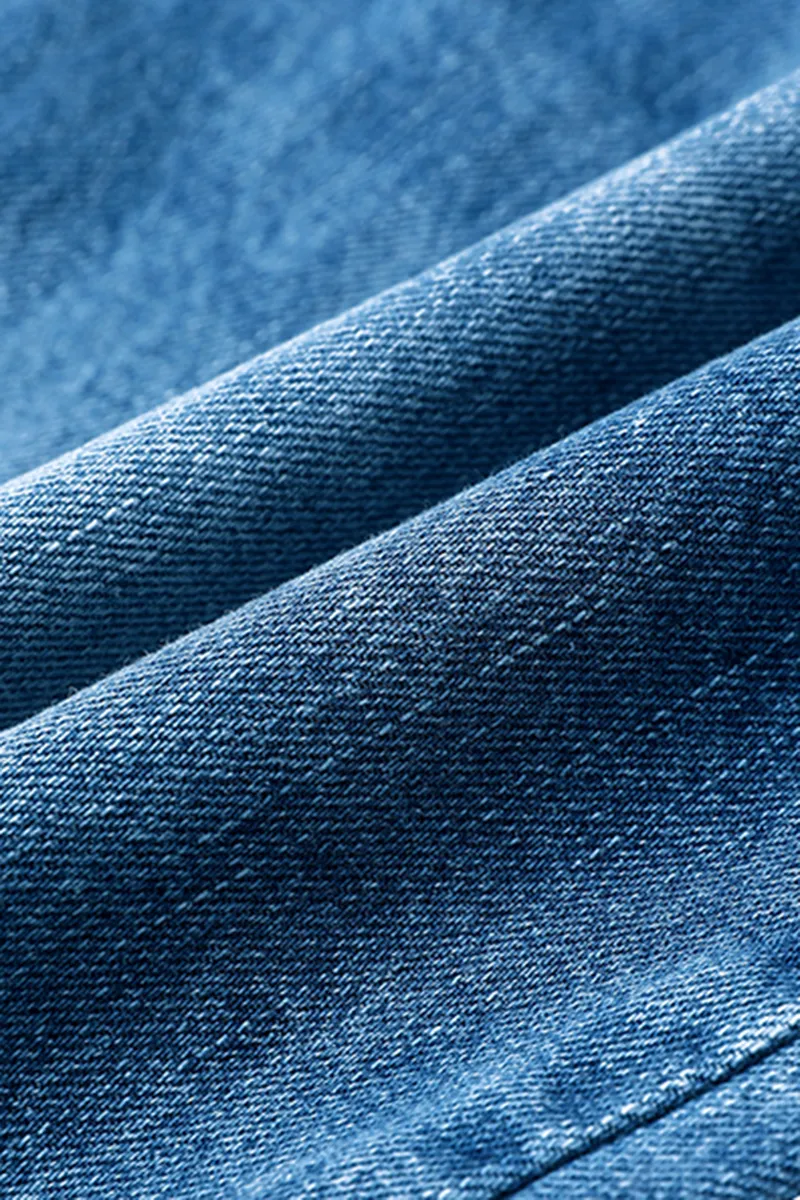 Ripped Raw Hem Zip Fly Jeans