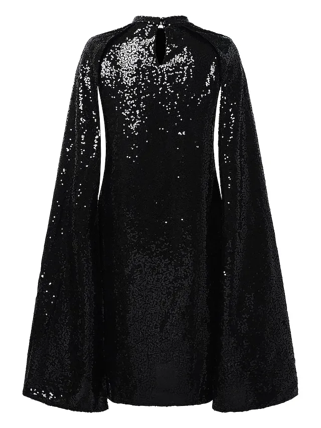 Women‘s Semi Formal Party Dress Sequin Dress Short Mini Dress Silver Gold Sleeveless Pure Color Sequins Split Spring Summer Crew Neck Stylish Elegant 2023 S M L XL XXL