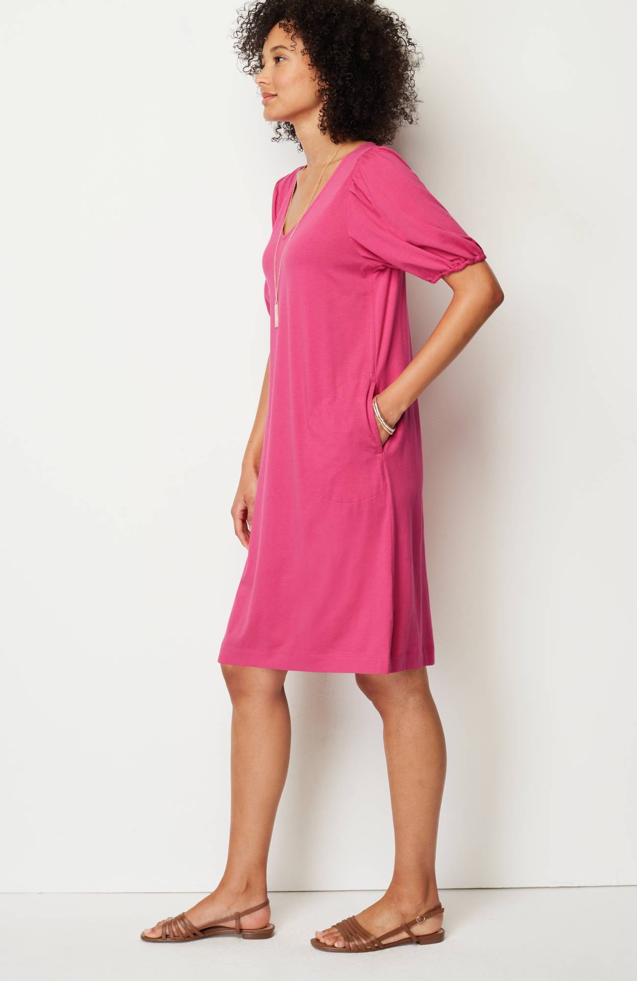 knit shift-dress