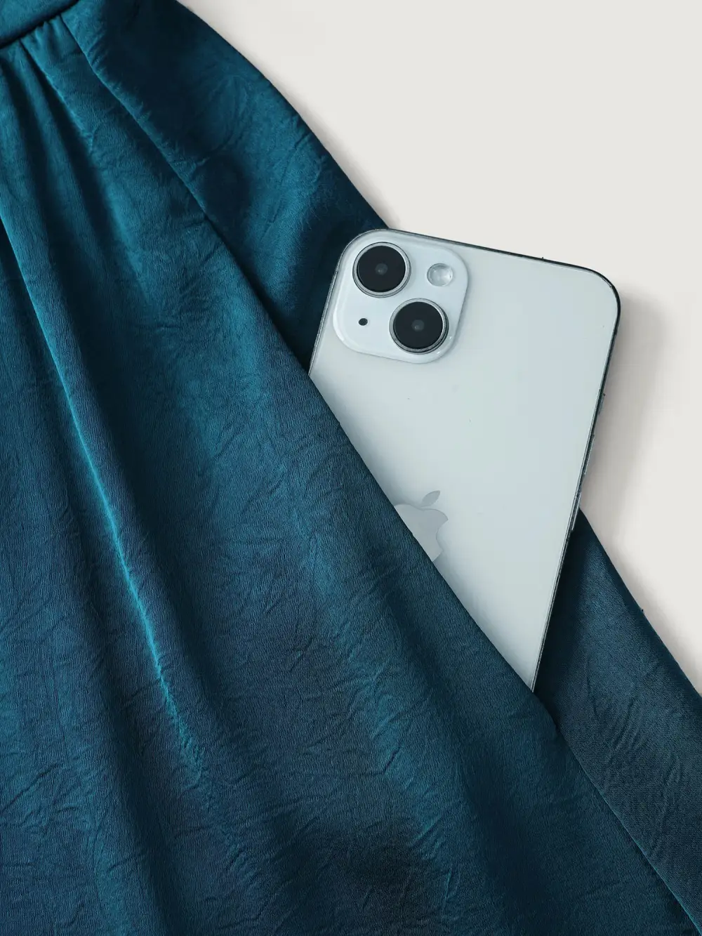 Satin-Like Ruched Sleeve Midi Dress