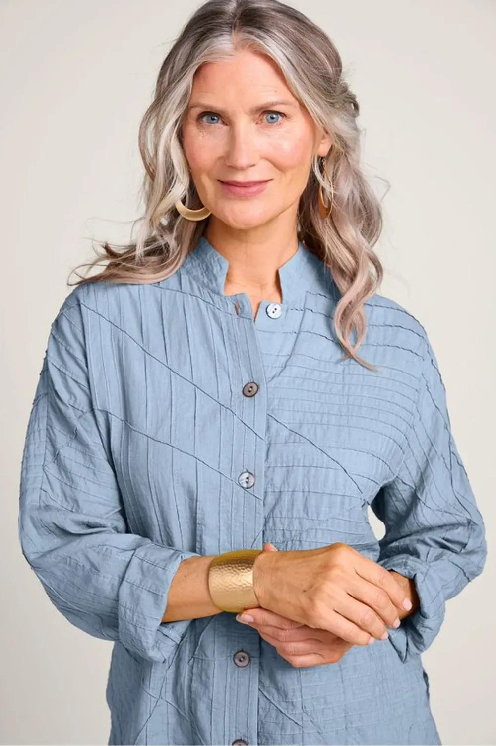 Studio Abstract Long Sleeve Big Shirt