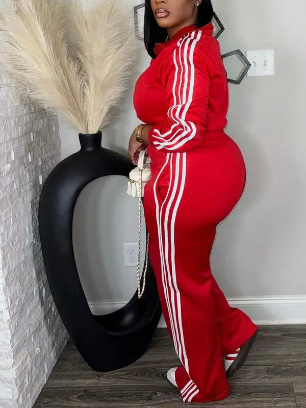 Women's Tracksuit Set: Long Sleeve Zip Jacket & Pants