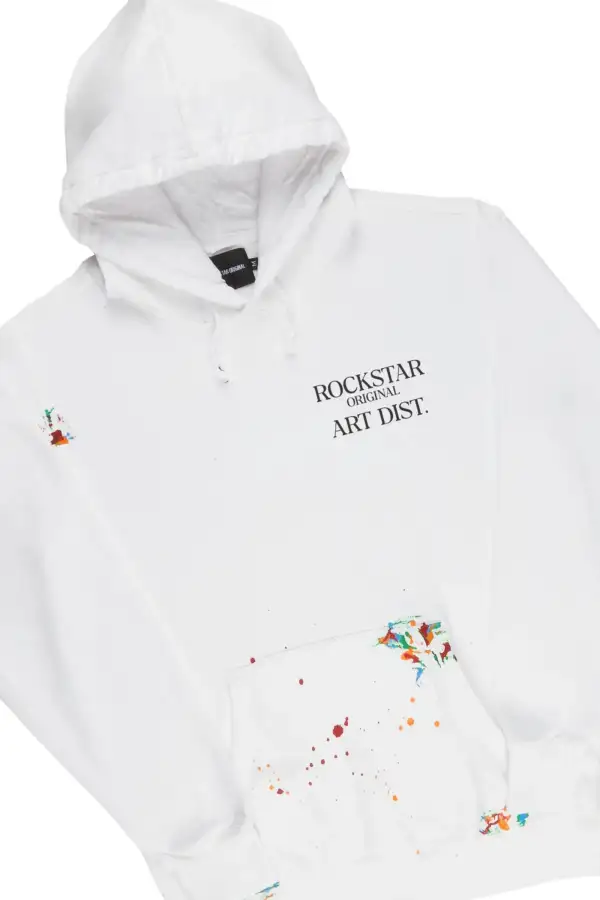 Art Dist White Hoodie & BK Biker Jean Bundle