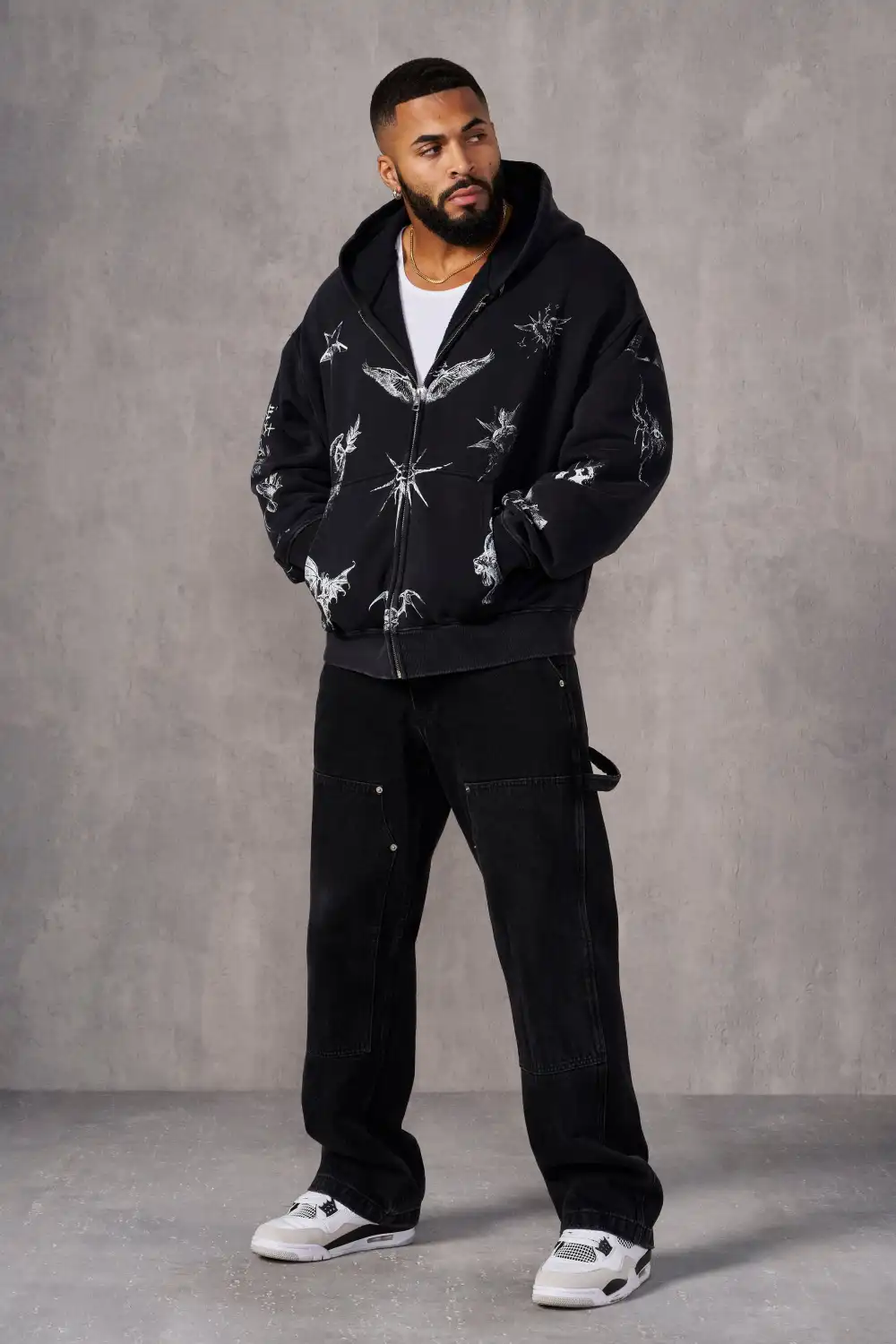5061 - Inked Zip-up Hoodies