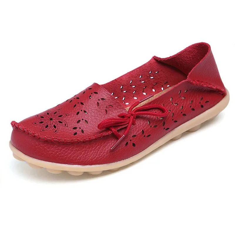 New Hollow Leather Casual Shoes