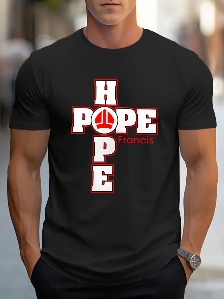 Men's The People Gone But Never Forgotten Print Short Sleeve Round Neck Cotton T-Shirt