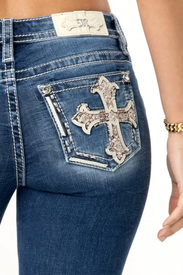 Elena Cross Bootcut Jeans