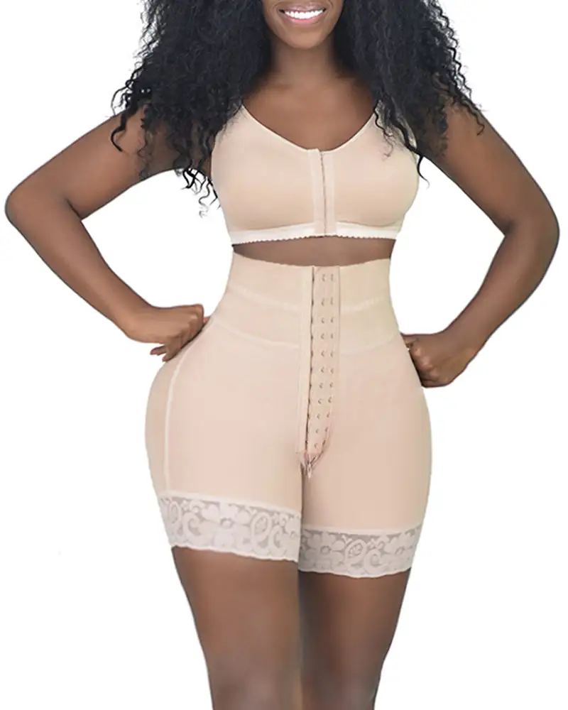 Shorts Double Compression High Waisted With Mid-Section Shapewear