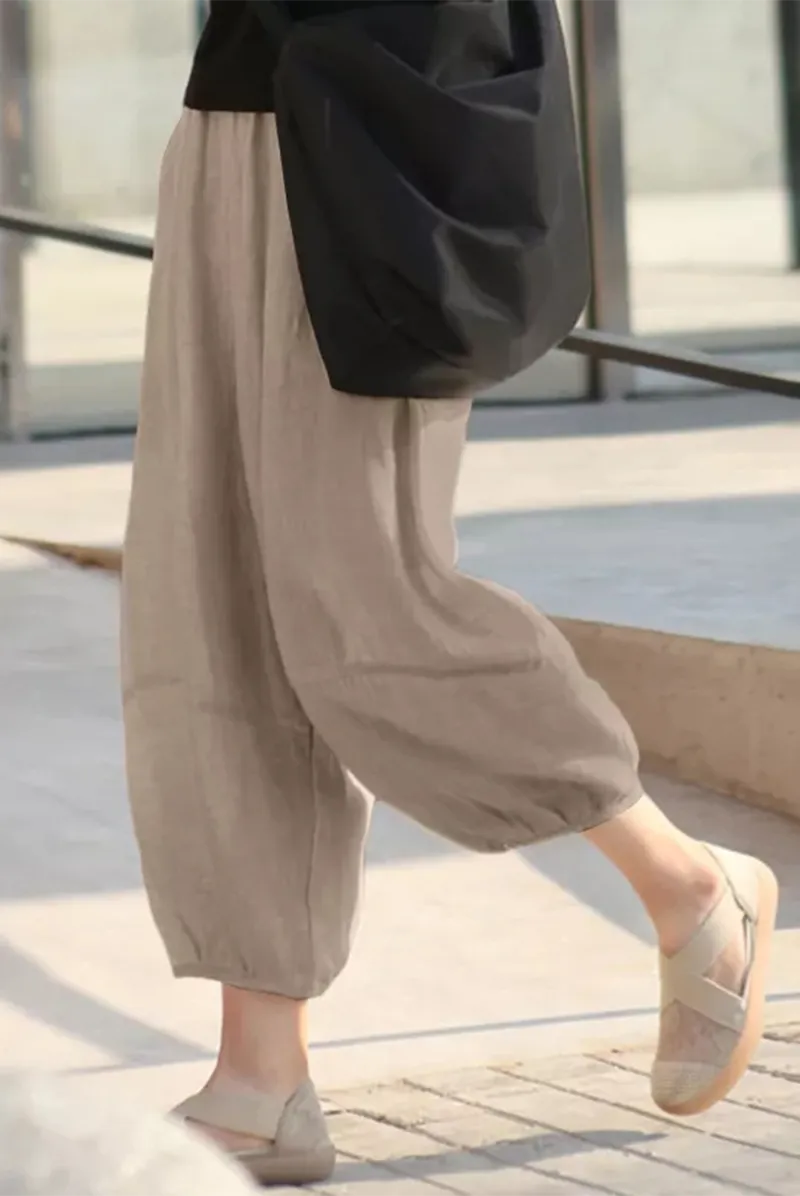 Casual Solid Patchwork Harlan Mid Waist Harlan Solid Color Bottoms