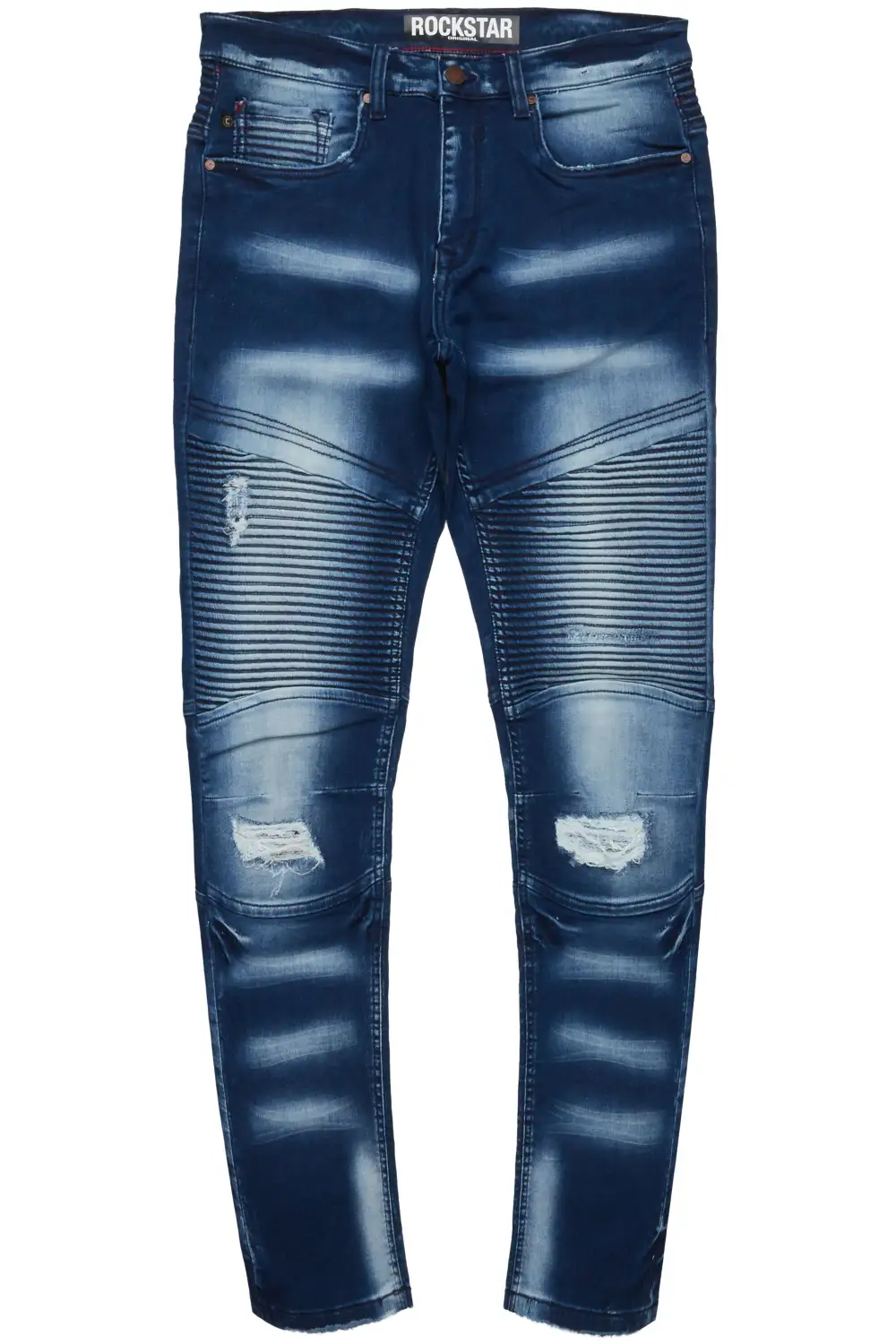Nathaniel Blue Biker Slim Fit Jean
