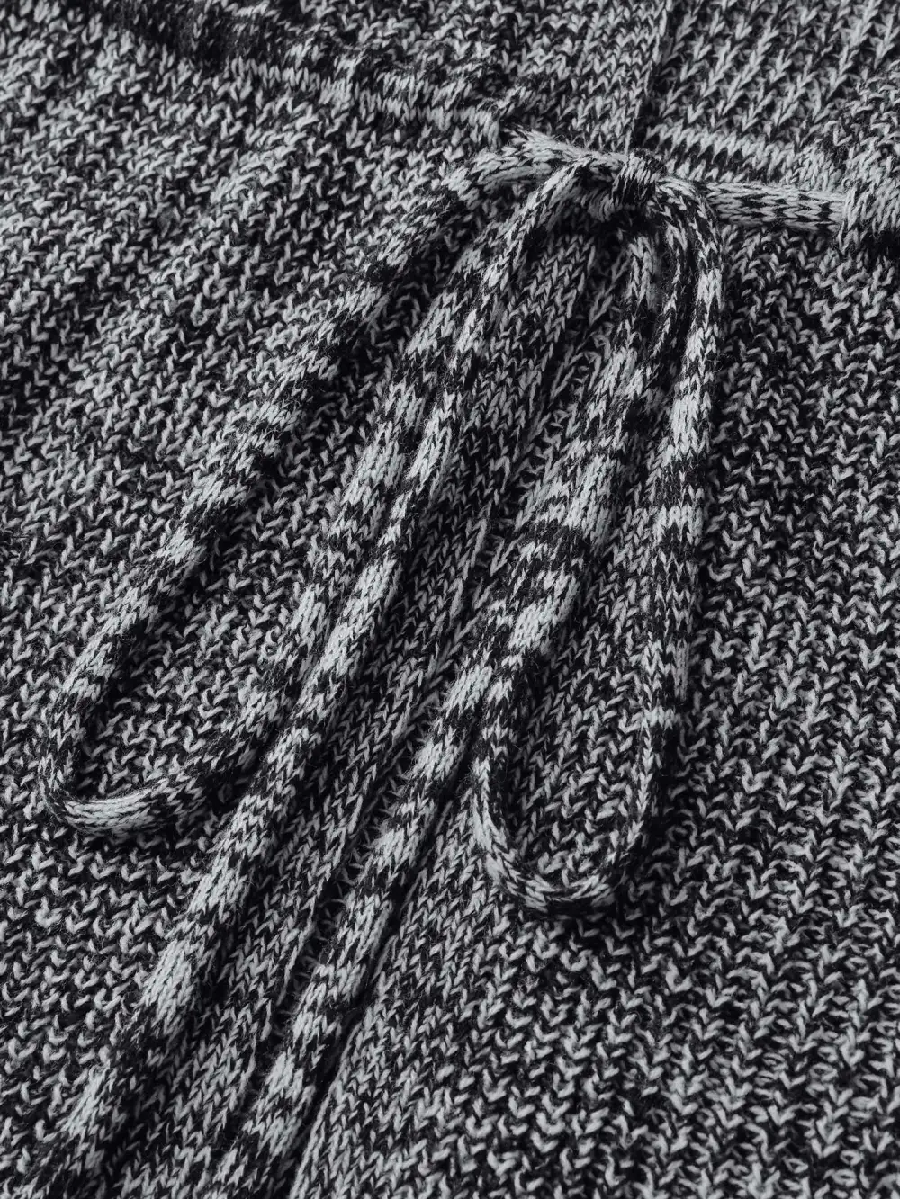 Heather Adjustable Waist Drawstring Knit Cardigan