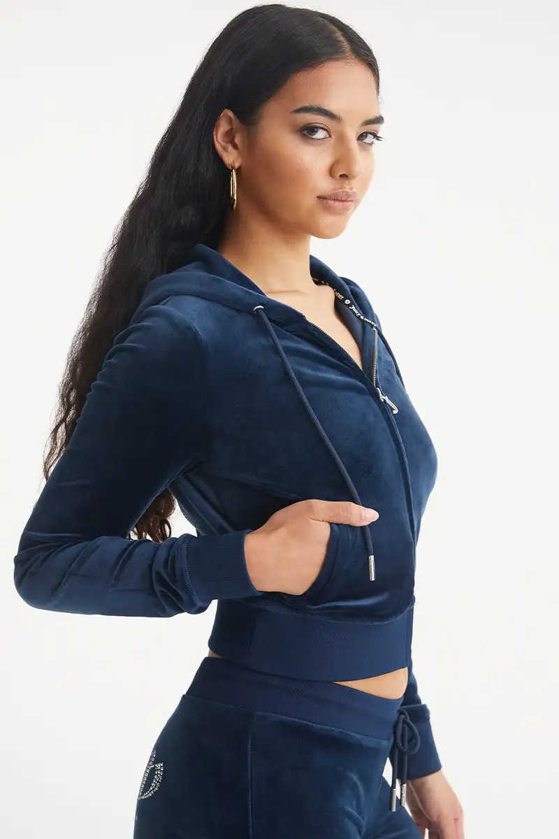 Bride Big Bling Velour Hoodie