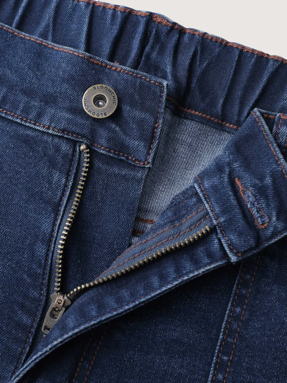 Flared Hem Easy-Fit Jeans