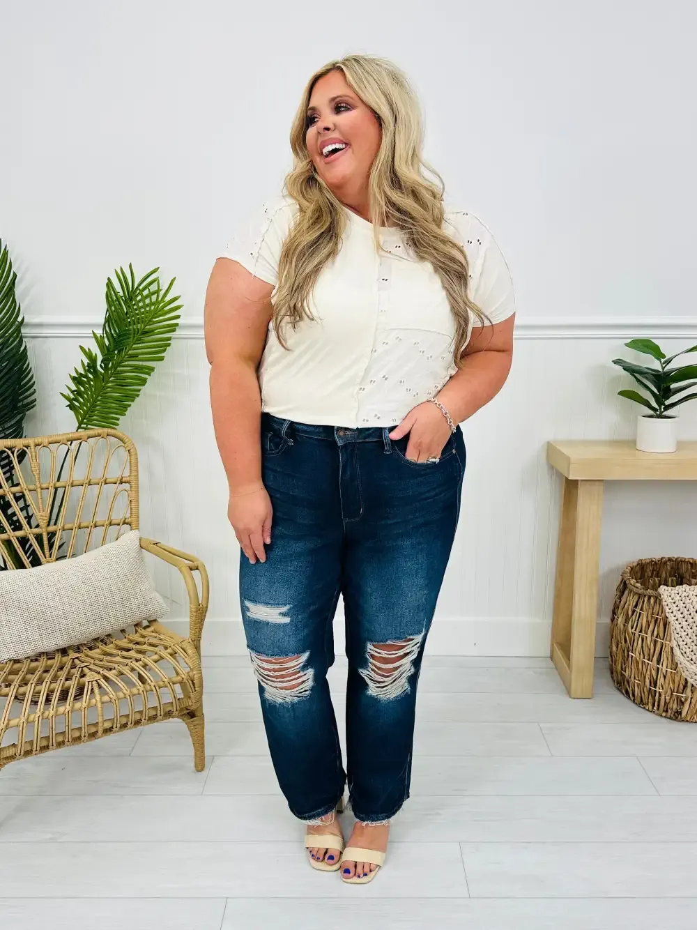 Judy Blue On Top Of The Trend Straight Jeans