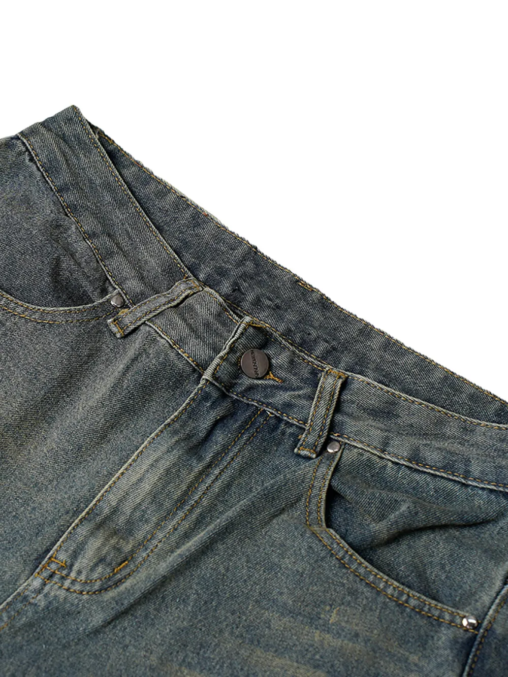 High Street Hip Hop Washed Distressed Jeans - 2069