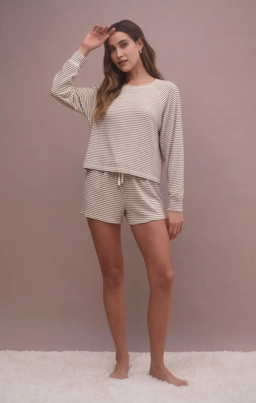 Staying In Stripe Long Sleeve Top
