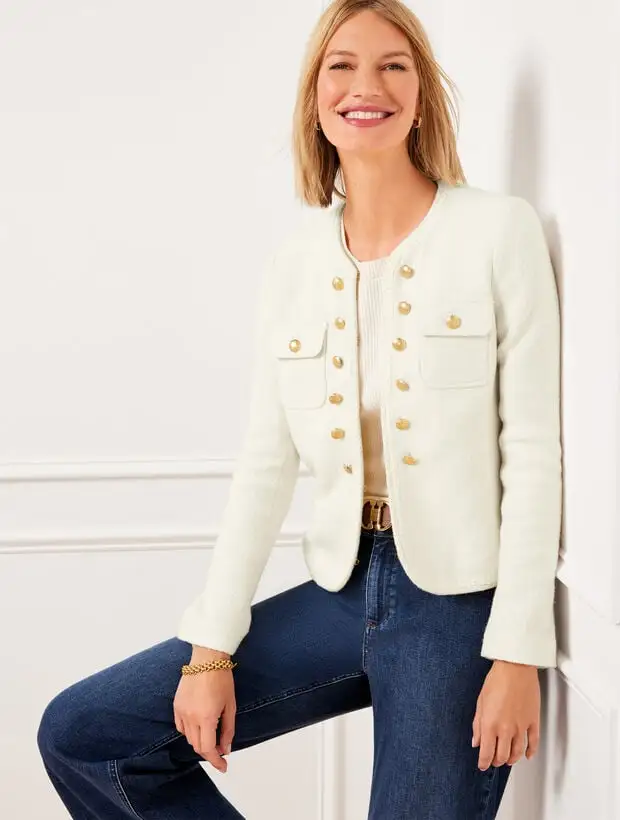 Berkshire Wool Blend Crop Jacket