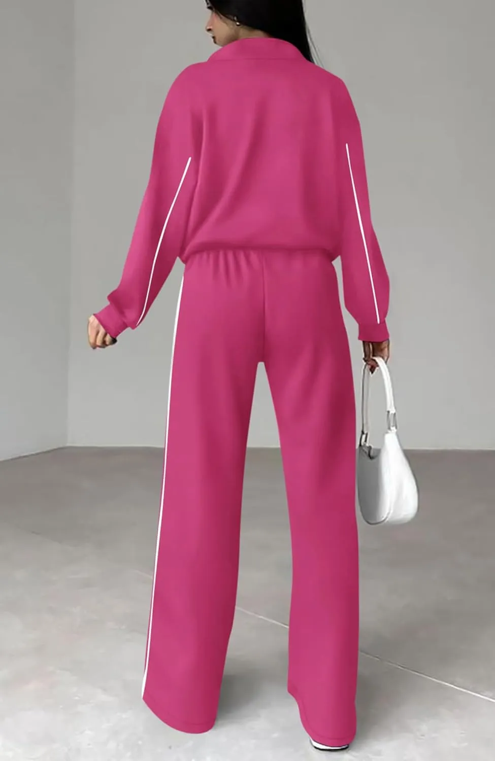 Women's Two Piece Tracksuit Fall 2024 Long Sleeve Jogger Sweatsuit Sets
