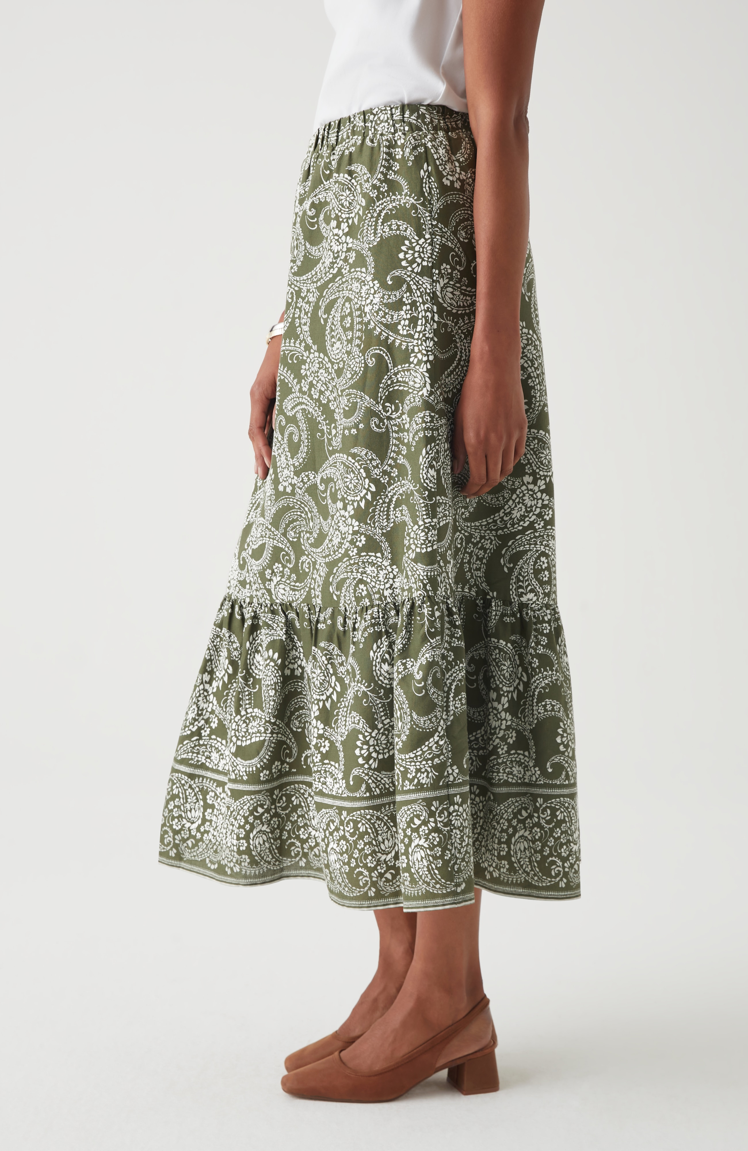 Easy Tiered Maxi Skirt
