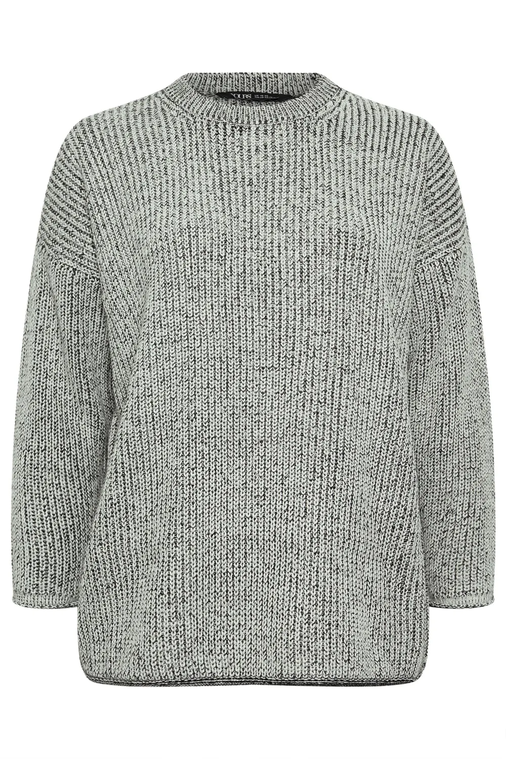 YOURS Curve Navy Blue Drop Shoulder Knitted Jumper