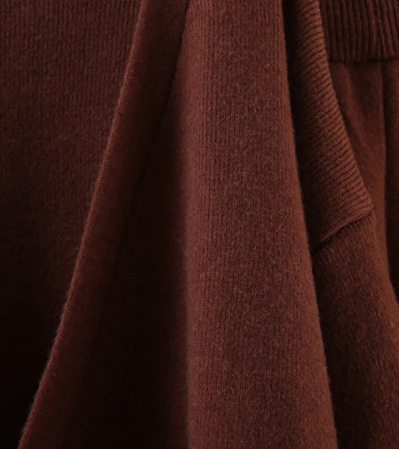 Casual Elegant Wrap Sweater Two-Pieces Sets