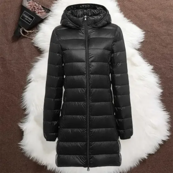 Helsa Long Padded Mid Jacket | Black