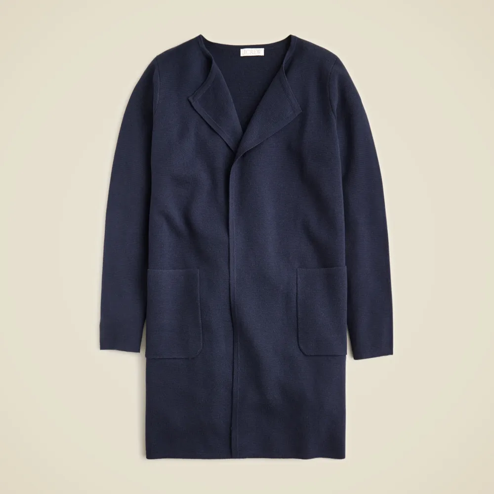 Juliette collarless sweater-blazer
