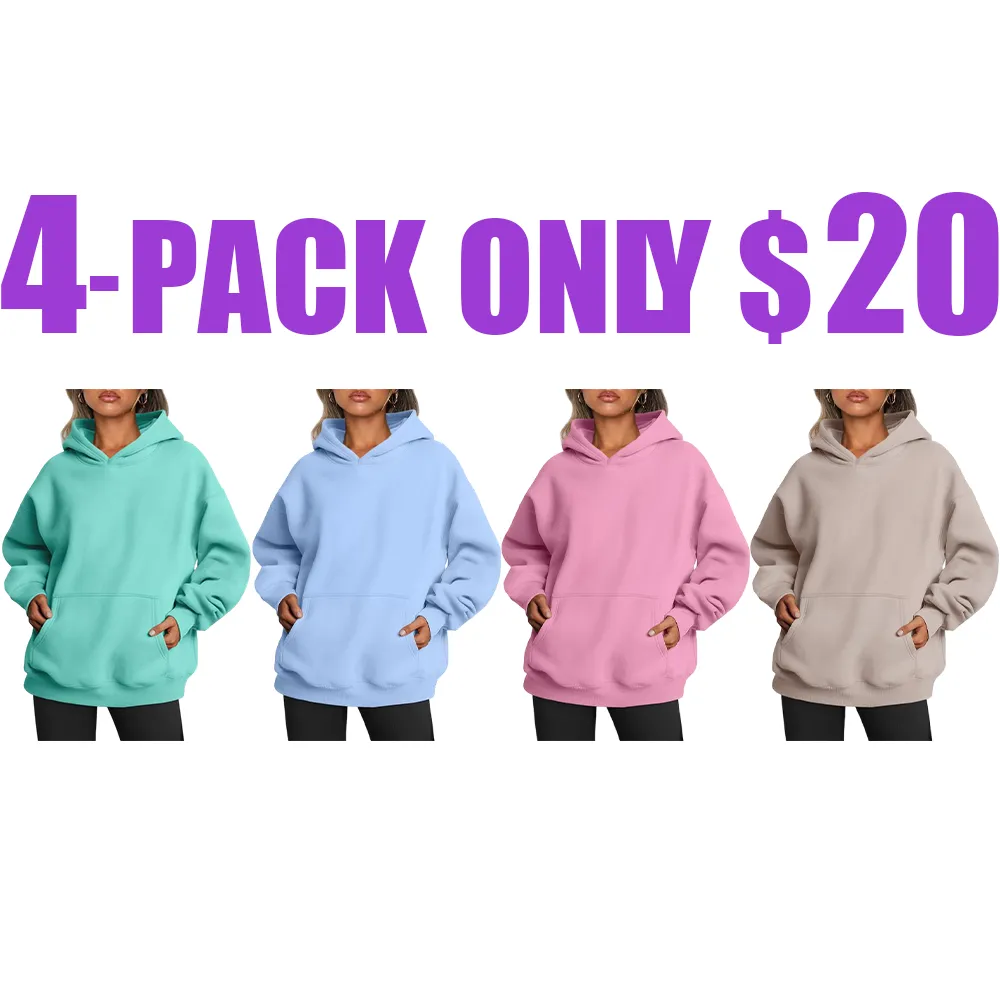 Women’s Oversized Hoodie – Fleece Pullover Sweatshirt with Pocket