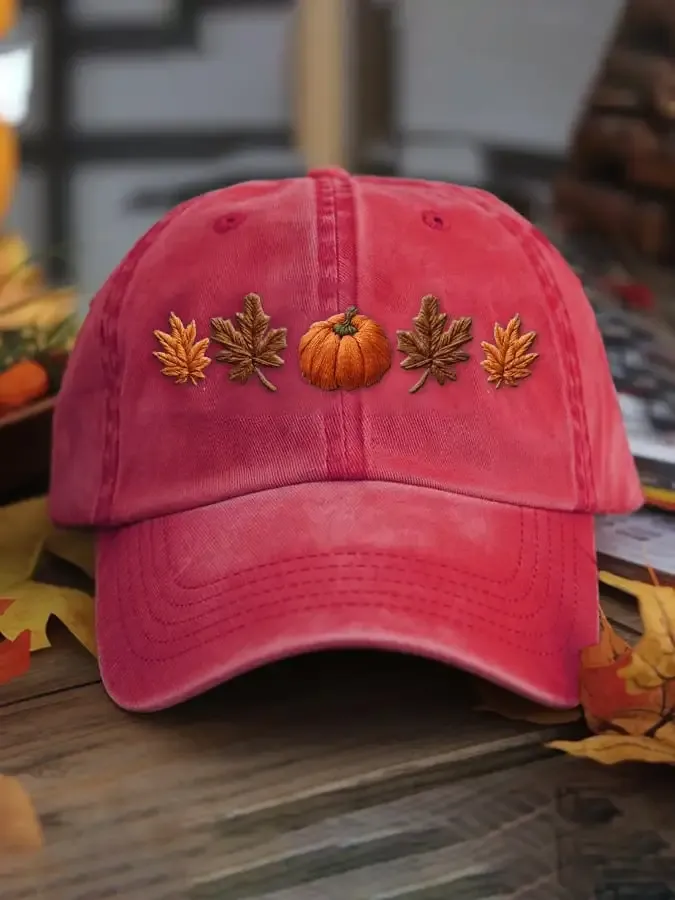 Unisex autumn season washed cotton hat